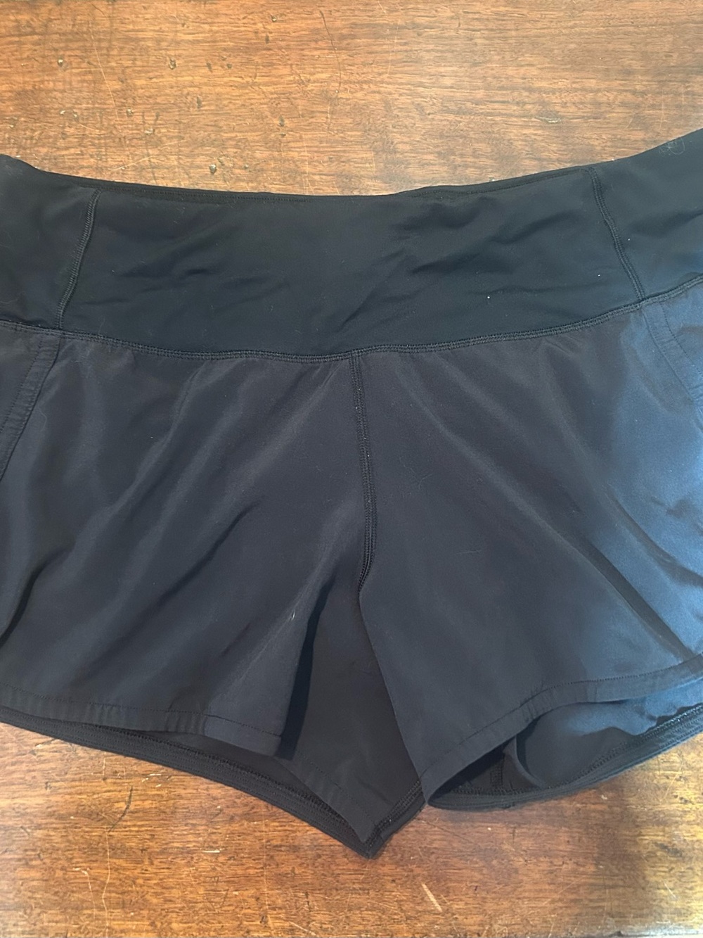 lululemon athletica Black Athletic Shorts - High Waist Performance